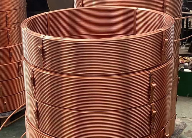 Temper soft annealed coiled copper pipe